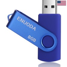 8GB Flash Drive 1 Pack Thumb Drive 8GB USB 2.0 Memory Stick Jump Drive Pen Dr...