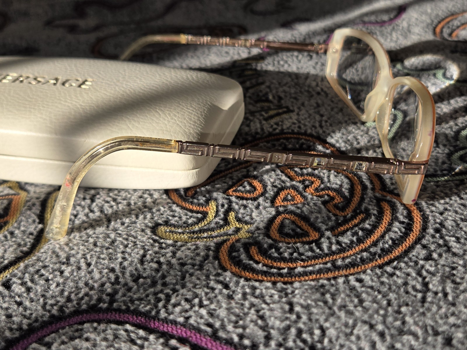 Versace Eyeglasses Frames With Medusa Logo And Case thumbnail 3