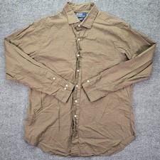 Polo Ralph Lauren Shirt Mens 17 XL Estate Classic Fit Long Sleeve Button Down