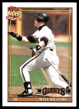 Matt Williams 1991 Topps #190 Giants MLB READ FREE SHIPPING AutographDen