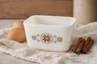 Vintage Pyrex 501 Refrigerator Dish Brown 1.5 Cup MCM Milk Glass USA