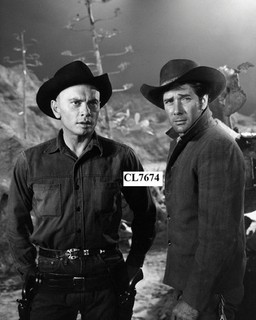 Robert Fuller and Yul Brynner in the Movie "The Magnificent Seven" Photo