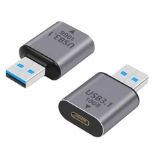 USB C to USB A Adapter 2-Pack 10Gbps Data Sync & Charging for iPhone MacBook