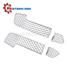 New 4pcs Fits Bentley Continental Gt Gtc 12-15 Bumper Lower Mesh Grille Chrome