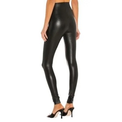 Commando 7/8 Leggings Faux Leather Black Size Small NWT