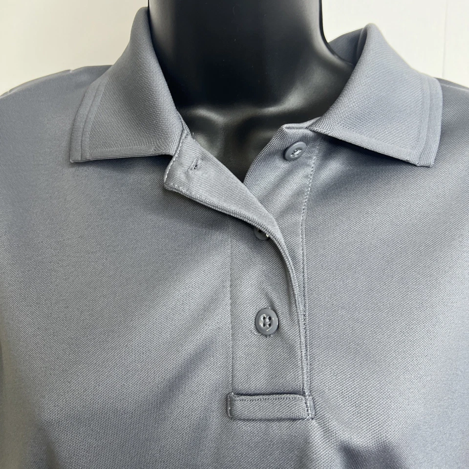 ELBECO Women's UFX Gray Work Polo Size Large Training Shirt Law Enforcement EMT - Image 3 of 4