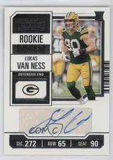 2023 Panini Contenders Rookie Ticket Lukas Van Ness #250 Auto 16wc