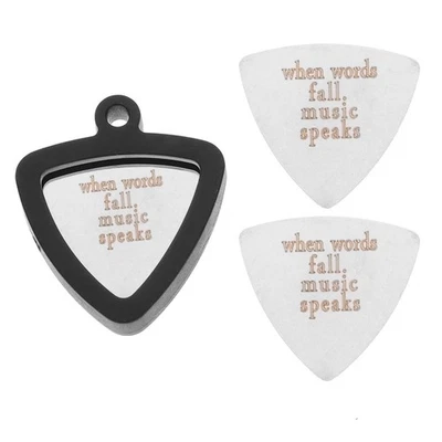 3 Pcs Médiator Guitare Acoustique De Électrique Choix Folklorique - Photo 1/4