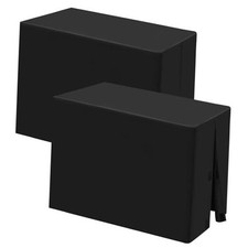 Table Covers, 2 Pack Table Cover Fitted, Black Table Cover Protector for 4FT