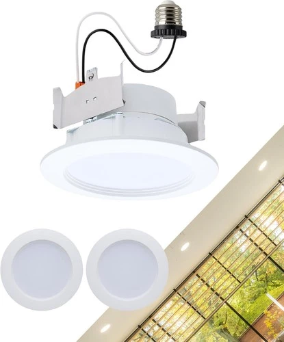 Satco S11895 - 6.5/8/9 Watt 4" LED Regressed Downlight CCT Select (1, 2 or 8 PK) - Picture 9 of 10