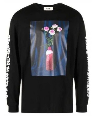 MSGM Fantastic Green Langarm T-Shirt 152204697