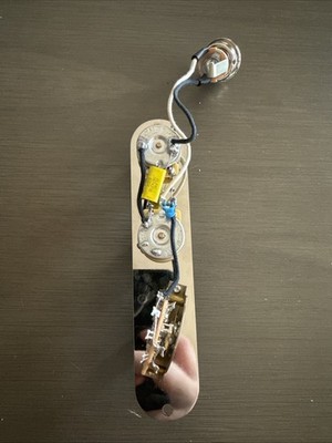 Hand-wired Tele Wiring Harness - 3 Way Oak | CTS | TBC |  Phonebook  Cap