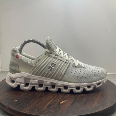 On Womens Cloudswift Glacier Gray White Athletic Running Shoes Sneakers Size 9