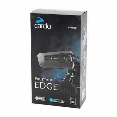Cardo PACKTALK Edge Motorcycle Bluetooth Communication System Headset Intercom