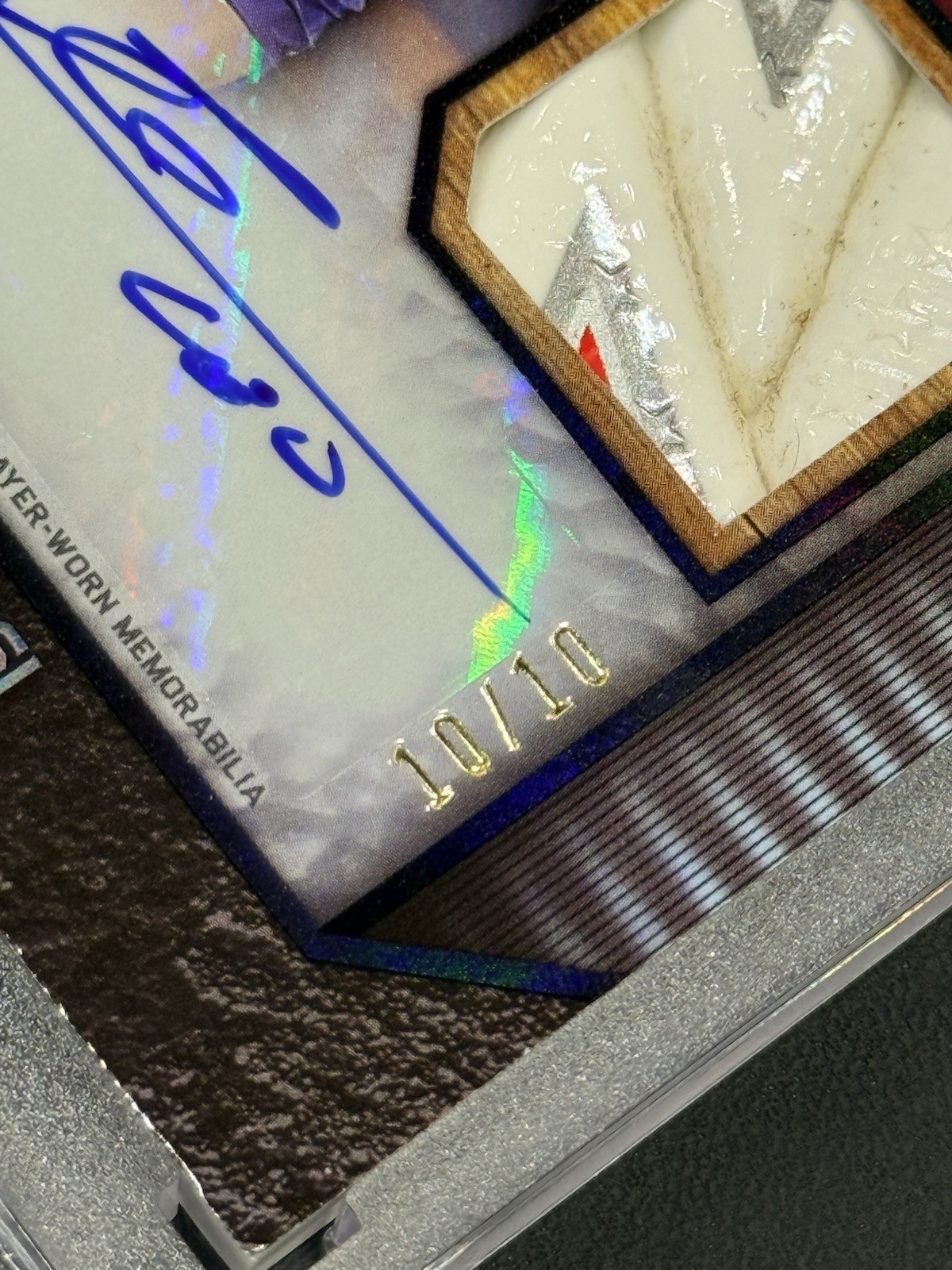 2023 Topps Museum Lionel Messi Hat-Trick Dual Patch Match Ball Auto #10/10 *JSY view 3