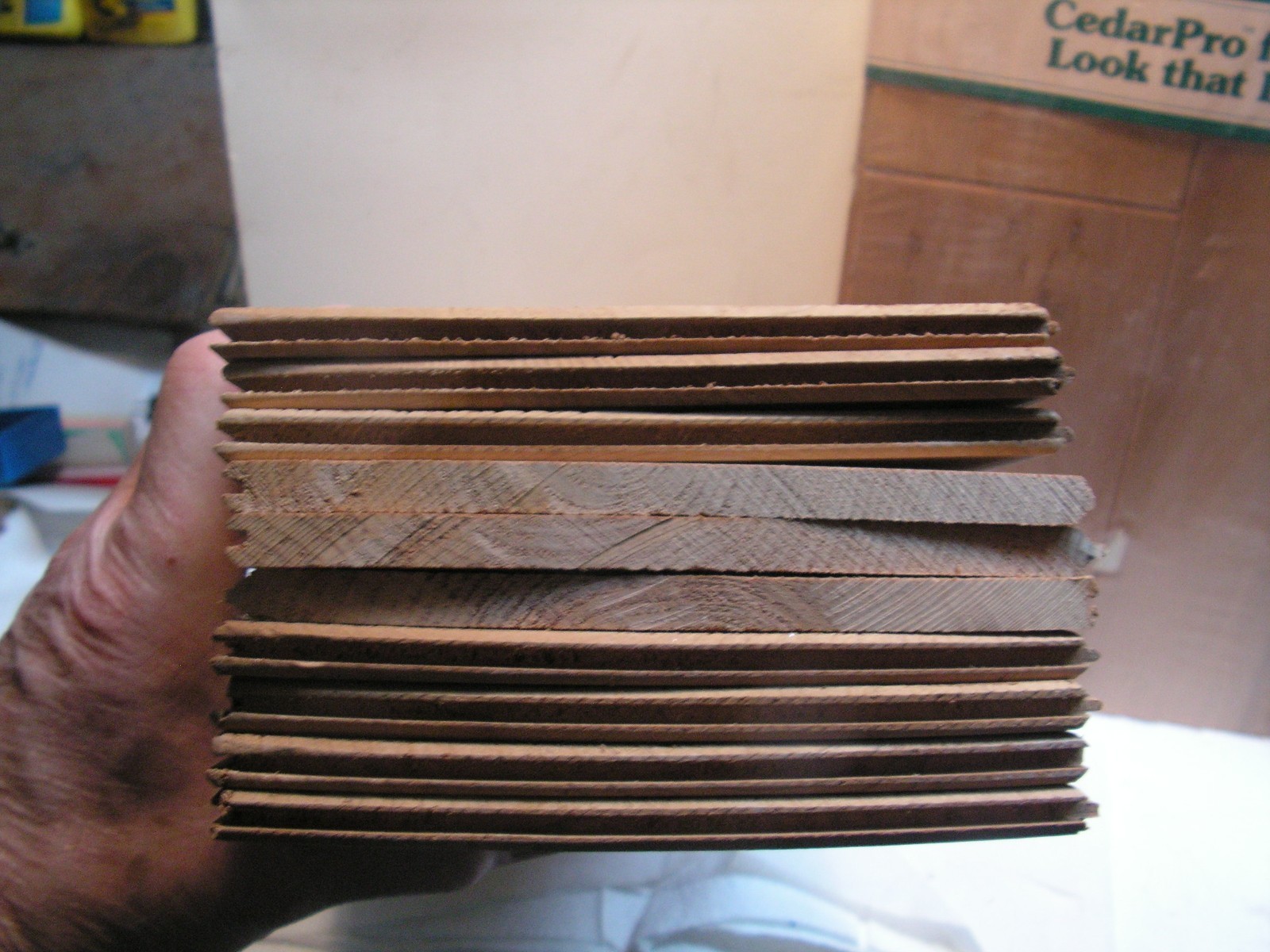 Cedar Closet Liner Planks Group of 30 Tongue And Groove Aromatic 20" X 5 3/8"+T