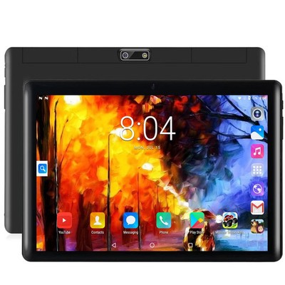 Color: Silver, Bundle: Bundle 1 - New 10.1 Inch Android Tablet Pc Google Play Du