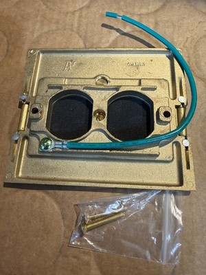 Arlington FLBAF101MB Brass cover with 2 Flip Lids