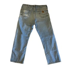 Vintage Carhartt Denim Jeans B17 Men s 36 Relaxed Fit Straight Leg 28 Inseam