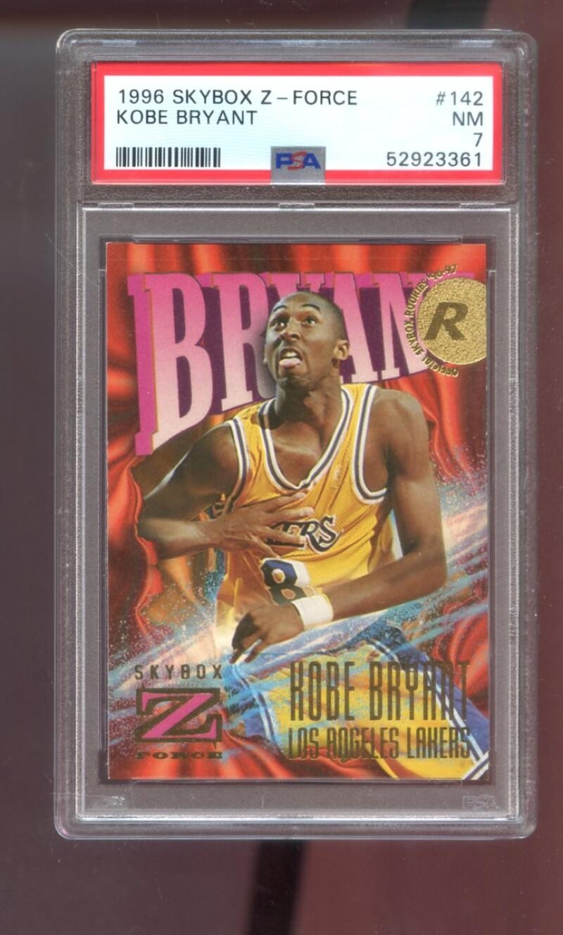 1996-97 Skybox Z-Force #142 Kobe Bryant ROOKIE RC PSA 7 Graded Card NBA ZForce