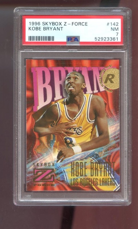 1996-97 Skybox Z-Force #142 Kobe Bryant ROOKIE RC PSA 7 Graded Card NBA ZForce