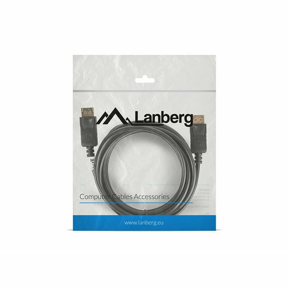 Cable DisplayPort Lanberg CA-DPDP-10CC-0030-BK Negro 3 m - Imagen 2 de 3