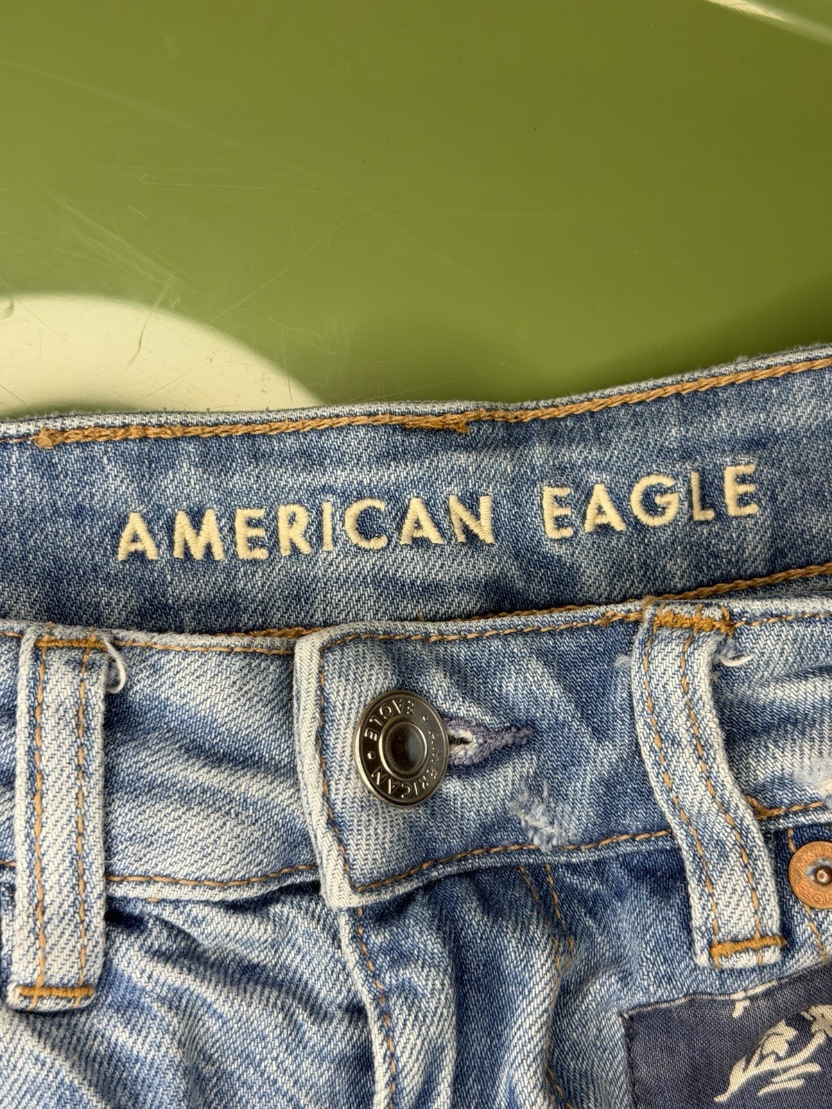 American Eagle Patchwork Denim Shorts Women’s Siz… - image 11