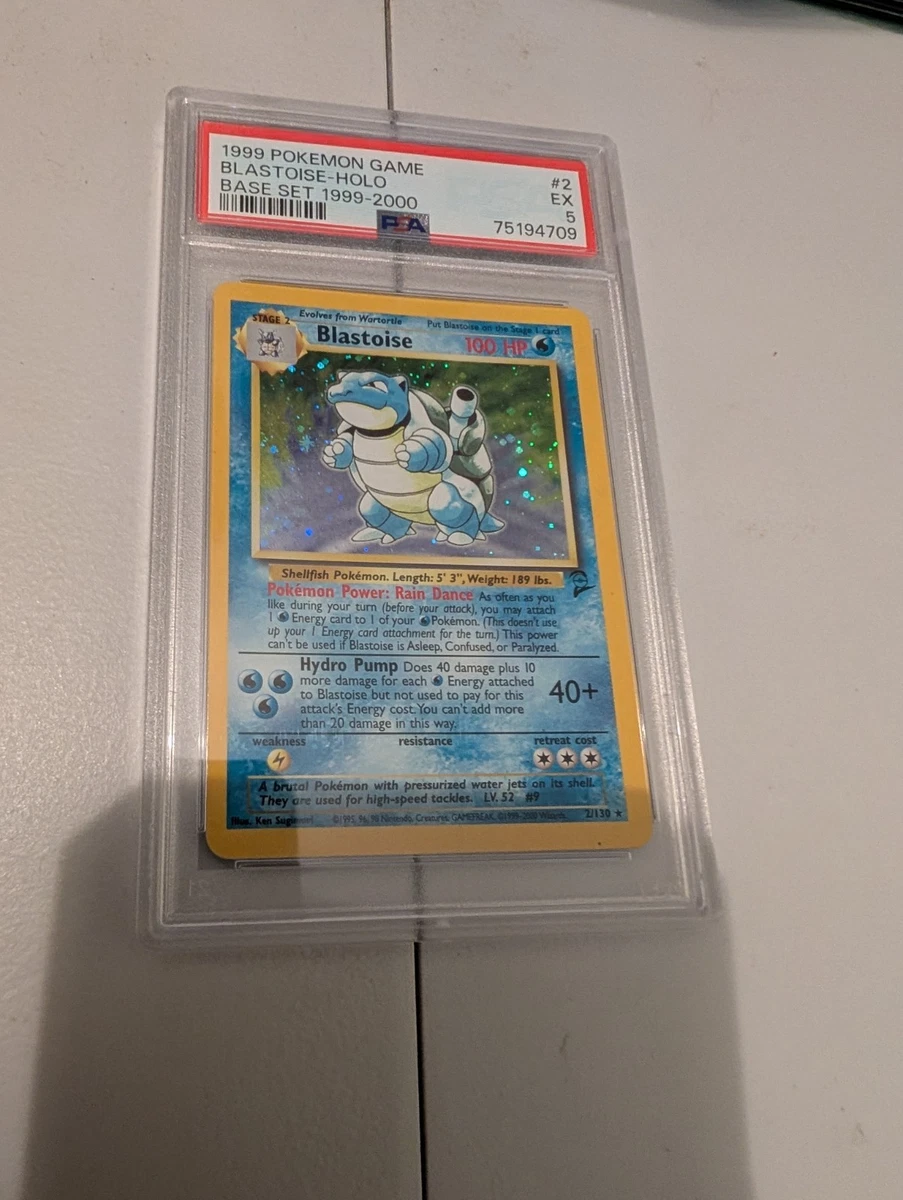 Blastoise Pokémon TCG Holo Rare Base Set 2 Individual Collectible