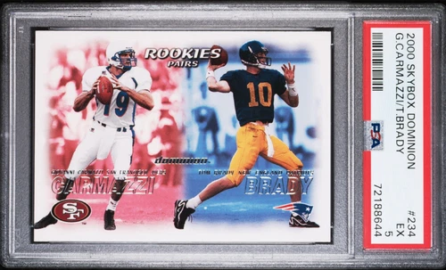 2000 SKYBOX DOMINION RC TOM BRADY PATRIOTS BUCCANEERS ROOKIE NFL PSA 5 EX