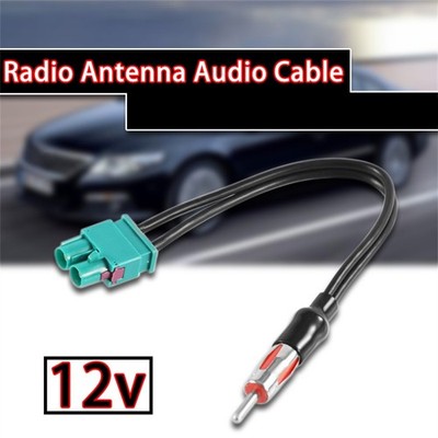Car Radio Antenna Adapter Dual Female to DIN Male for Ford Fiesta 2008