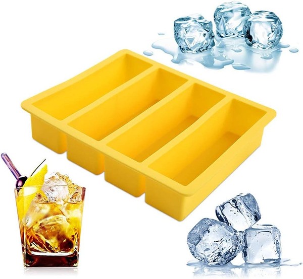 Silikon EiswüRfelschalen, Rechteckige EiswüRfelform EiswüRfelbehäLter Bab-image