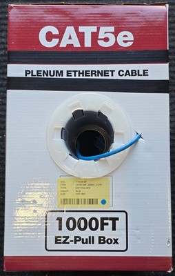 CAT5e Plenum (CMP) rated Ethernet Cable