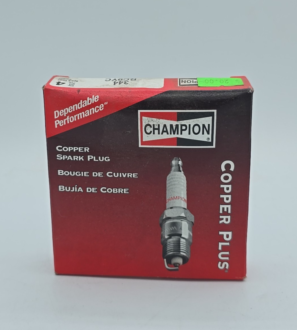 NOS 4 Pack Champion Copper Plus 344 RC9YC Spark Plugs SP-11
