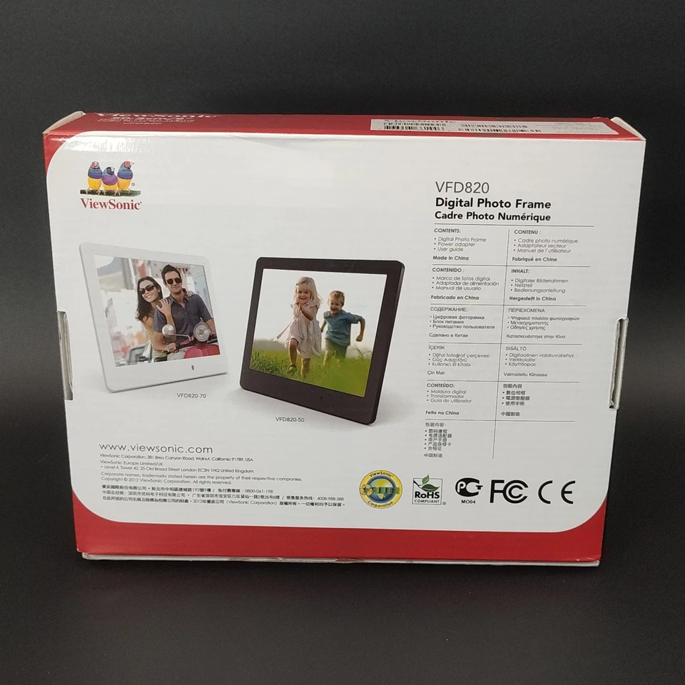 ✅🆕ViewSonic VFD820-50 LED 8" Photo Accent Branco Alta Resolução 800x600 Digital📸VEJA📏📸 - Imagem 3 de 4