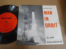 JOHN GLENN First Man In Orbit 7 vinyl NASA space JOHN A. POWERS mercury control