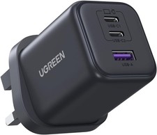 UGREEN USB C Charger Plug, 45W 3-Port USB Fast Charger Plug, USB C Charger Compa