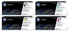 HP 212X High Yield Toner Cartridge Set (Black, Cyan, Magenta, Yellow)