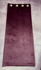 Curtains Lined Pair. 100% Recycled Polyester. Purple. Velour Effect
