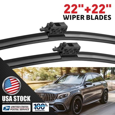 22''+22'' OEM Quality Windshield Wiper Blades for 2016-2021 Mercedes-Benz GLC300