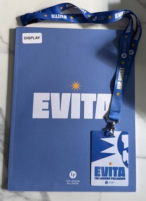 Rachel Zegler Evita Display Programme & VIP Lanyard London Palladium