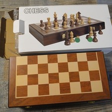 Schachspiel Echt Holz Magnetisch Chess Board ...
