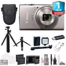 Canon IXY 650 m Camera Silver 64GB ExtBatt 1Yr Warranty- ULTIMATE Kit
