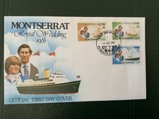 Montserrat 1981 #465-470 Mariage royal - 2 FDC