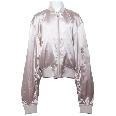 H&M, Bomberjacke, Mädchen, Größe: 170, Beige, Satin #ByW