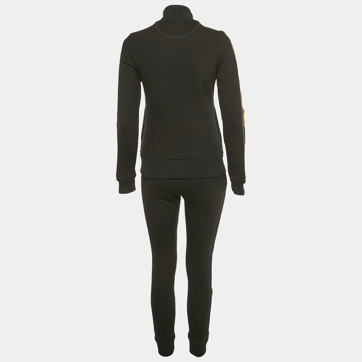 Fendi Black Logo Applique Cotton Tracksuit S | eBay