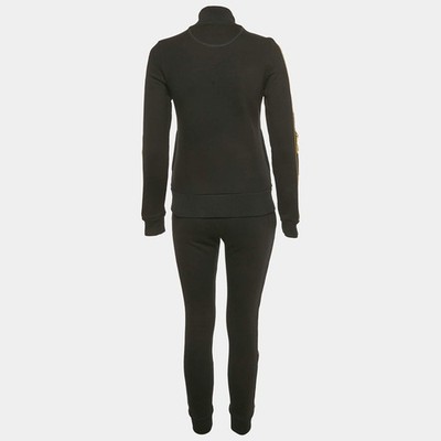 Fendi Black Logo Applique Cotton Tracksuit S | eBay