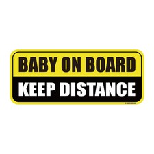Baby on Board Car Magnet - Colorful, Reflective, Weather-Resistant - Rectangu...