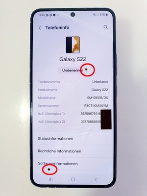 Samsung Galaxy S22 5G - 256GB Dual Sim - Phantom Black