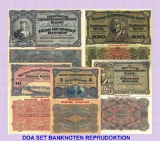 DEUTSCH  OSTAFRIKA  BANK  Rupien Set 1903-12   REPRODUKTION❇️❇️