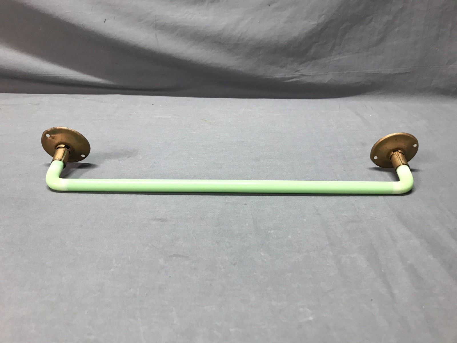 Antique Vintage Jadeite Green Glass 15" Washcloth Towel Bar Old 1377-25B